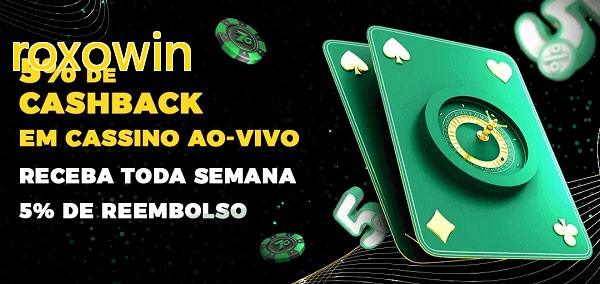 Promoções do cassino ao Vivo roxowin